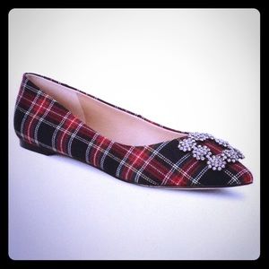 Gorgeous Karl Lagerfeld plaid flats. NEW 🥂